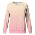 thumbnail image 3 of Tiweut Chandails en Molleton pour Filles Automne Hiver Dégradé Col Rond Manches Longues Coupe Ample Classique 10-11 Ans, 3 of 3
