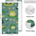 thumbnail image 2 of SKYSONIC 2 Pack Cute Frogs Hand Towels,Ultra Soft Face Towel Hand Cloth Absorbent Fingertip Bath Towels for Bathroom Hotel, Gym and Spa 28" X 14", 2 of 7
