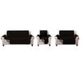 thumbnail image 1 of Juego de Protector Cubre Sala Melocotton Doble Vista Capitonado Negro-Gris, 1 of 6
