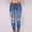Blue, variant on Babysbule Womens Jeans Women's Solid Color Ripped Denim Trousers Casual Jeans Pants With Pockets