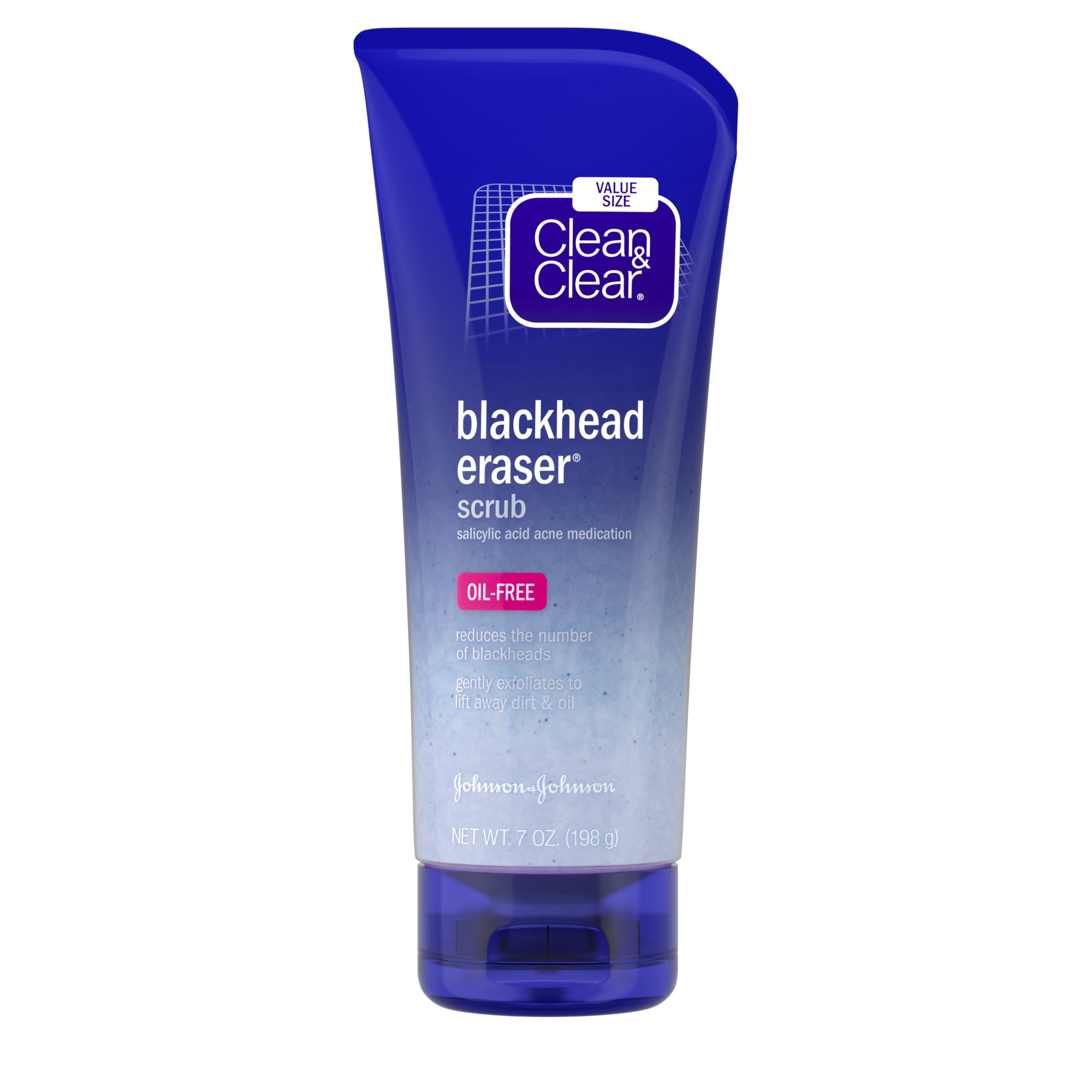 Clean & Clear Blackhead Eraser Facial Scrub, 2% Salicylic Acid, 7 oz