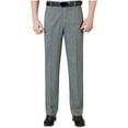 thumbnail image 3 of Jinhomg Men's Dress Pants Dressy Casual Solid Chino Flat Front Suit Pants Lightweight Comfy Cotton Linen Elastic Waist Business Pant Work Wear 32, 3 of 10