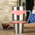 thumbnail image 1 of Pink+blue Hand Holder Plastic Cups Handle 30 Oz Rambler Tumbler Handle For 30ounce Cup Mugs Two Rings, 1 of 5