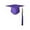 Purple, variant on AWZXDE Unisex Adjustable Graduation Cap with Tassel and Square Top in Pure Color for Adult Academic Fashion and formal Occasion Purple,One Size
