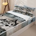 thumbnail image 3 of Erosebridal RV Camper Zipper Queen Comforter Set with Fitted Sheet and 2 Pillowcases, Camp More Worry Less Print Zipper Bedding Set, Gray, 3 of 7