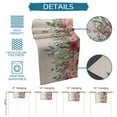 thumbnail image 6 of Watercolor Roses Table Runner - 90 Inch Long Spring Flowers Leaves Butterflies Beige Cotton and Linen Blended Dress Scarves Farmhouse Table Runner for Kitchen Dining, Coffee Table, 13" x 90", 6 of 8