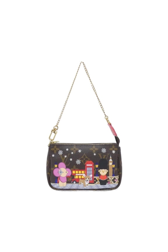 Pre-Owned Louis Vuitton Monogram (Vivienne Holiday) Mini Pochette Accessoires M80863 Accessory...