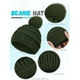 thumbnail image 2 of Winter Hat Scarf Gloves and Ear Warmer, Warm Knit Beanie Hat Touch Screen Gloves Set Winter Gifts Neck Scarves for Women, 2 of 6