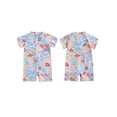 thumbnail image 3 of Elippeo Baby Girl Swimwear Summer Floral Print Short Sleeves Swimsuits 6 12 18 24 Months 3 Years for Toddler Bathing Suits Beachwear, 3 of 10