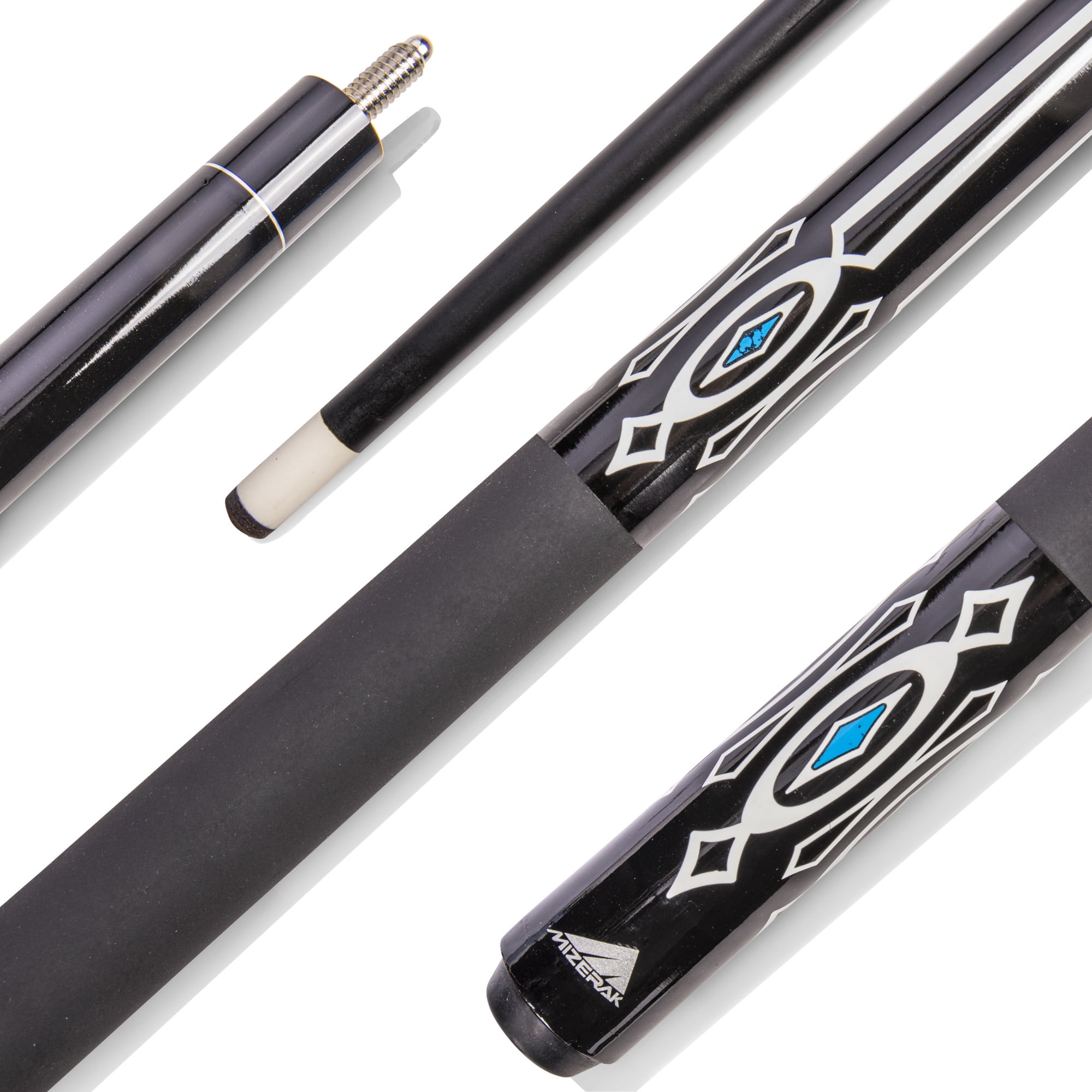 Mizerak Composite Cue & Case Combo with 2piece Cue, Hard Cue Case, Cue