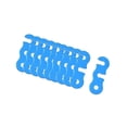thumbnail image 1 of 10Pieces Tent Rope Adjuster Ultralight Strong for Outdoor Activity quality aluminum Blue, 1 of 9