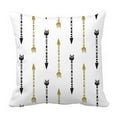 thumbnail image 1 of Funda de almohada ABPHQTO Vintage Flecha Negro Oro 50x50 cm Protector de almohada, 1 of 1