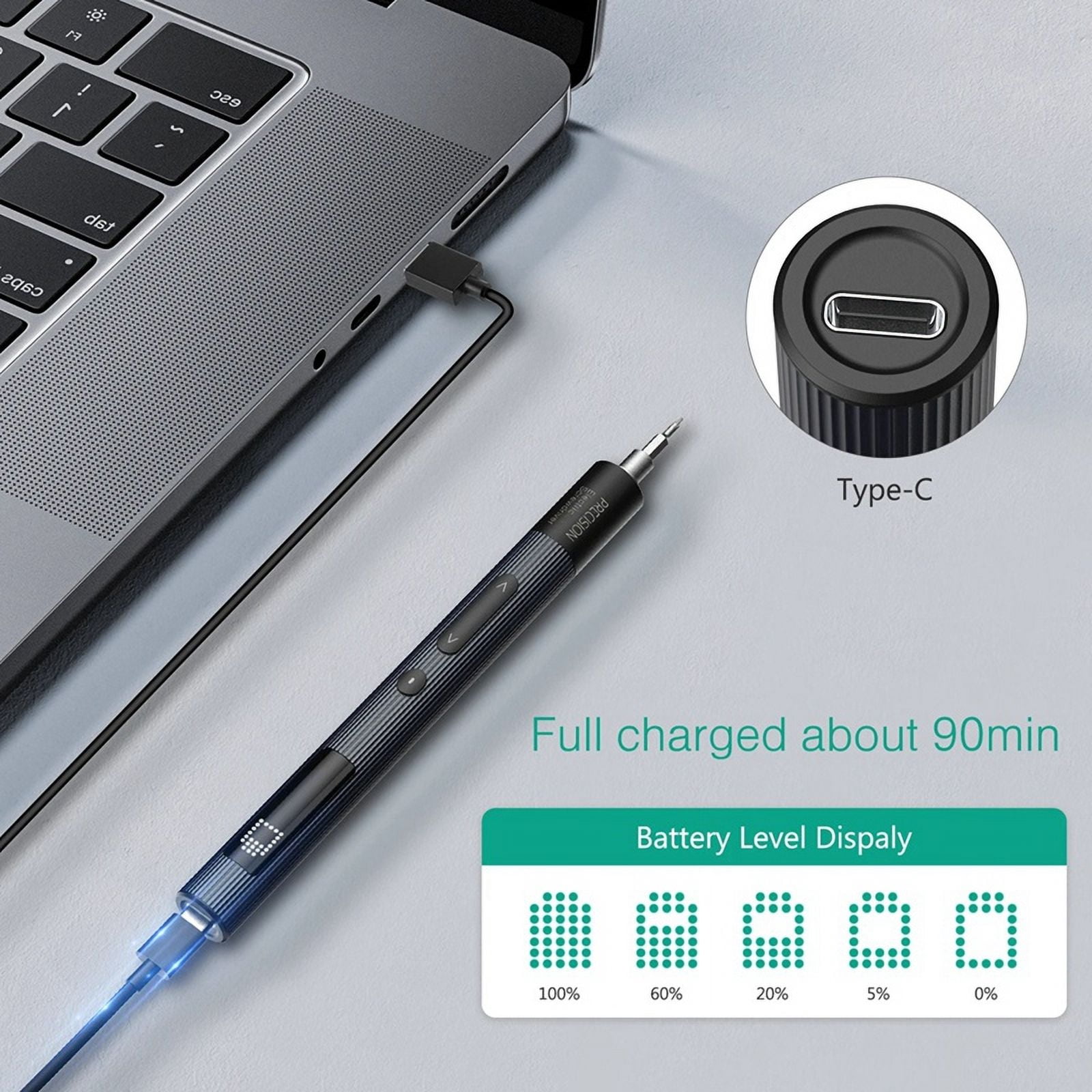 50 in 1  Electric Screwdriver Set with 3-Speed Torque Adjustable Magnetic - Torx Bits,50 in 1 Pro