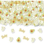 Avocado Baby Shower Decorations, 200PCS Avocado Confetti Table Scatter for Holy Guacamole Baby Shower Mexican Fiesta Fruit Party Supplies
