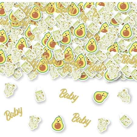 Avocado Baby Shower Decorations, 200PCS Avocado Confetti Table Scatter for Holy Guacamole Baby Shower Mexican Fiesta Fruit Party Supplies
