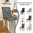 thumbnail image 5 of TSOVTHRID Vintage Floral Print Dining Room Chair Cushion Covers, Stretchy Chair Slipcovers Universal Removable Washable Chair Seat Covers Protector for Home, Kitchen, Set of 2, 5 of 7