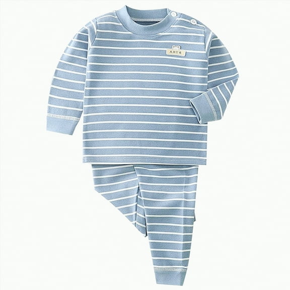 NIEWTR Toddler Baby Boys Fall Winter Clothes Letter Long Sleeve Sweatshirts Pockets Pants Set 2 Piece Outfits Loungewears Pajamas Set 12-24 Months, 6-7 Years