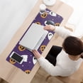 thumbnail image 3 of Long Mouse Pads for Desk,Halloween Purple Ghosts and Pumpkins Desk Mats on Top Of Desks, Desk Mouse Pad Extra Large with 3mm Non-Slip Base and Stitched Edge for Gaming,Office,Work,Home 31.5x11.8in, 3 of 5
