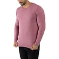 thumbnail image 4 of X RAY Mens Crew Neck Sweater Slim Fit Midweight Pullover Sweater for Men for Casual Dressy Wear (Big & Tall Available), Heather Raspberry, M, 4 of 11