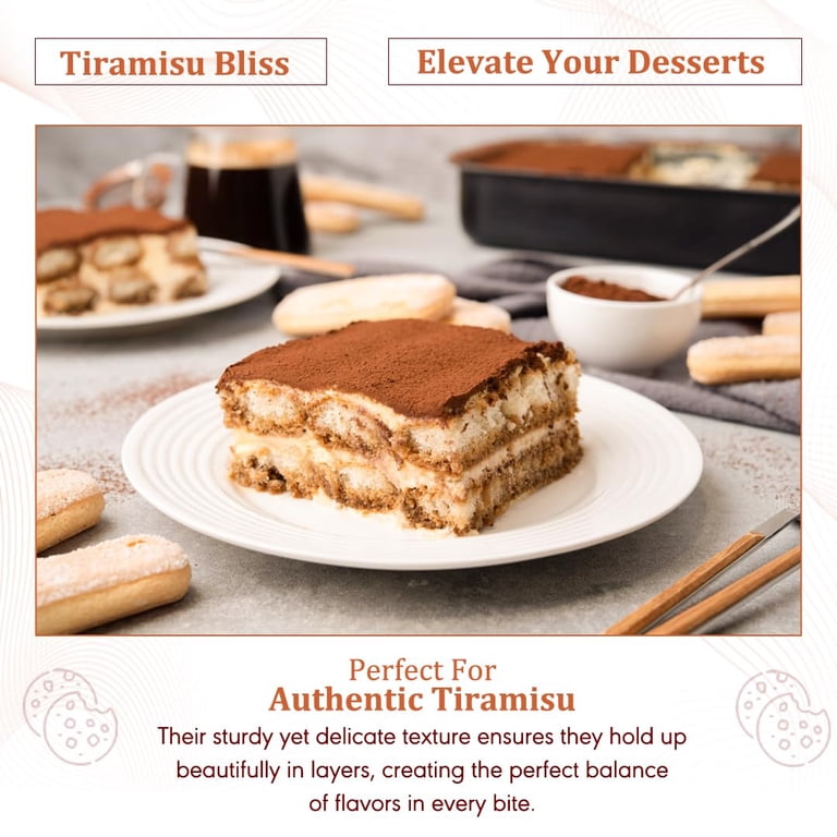 Piacelli, Ladyfingers Tiramisù Speciale, 400g, Italian Sponge