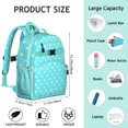 thumbnail image 6 of Polka dot backpack, lightweight backpack with playful dot patterns, ideal birthday gift, 6 of 6