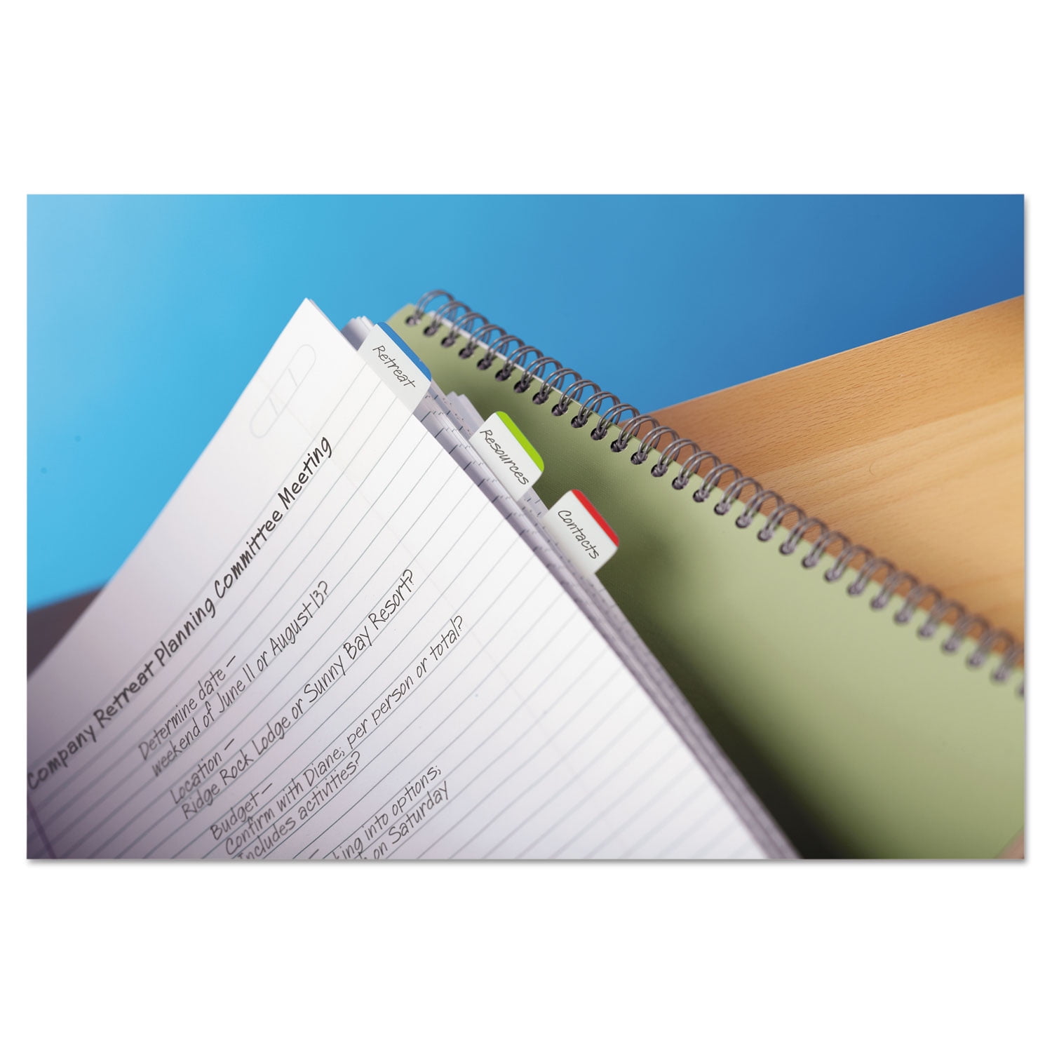 Post-it 1" Lined Tabs, Lined, Assorted Colors, 1" Wide, 66 Per Pack