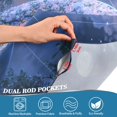 thumbnail image 3 of Yayeee Kitchen Curtains Tier Pair Light Filtering 27"x24" Rod Pocket Short Cafe Window Panel, Crystal Ball, 3 of 7
