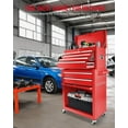 thumbnail image 2 of Kojooin 2-in-1 Steel Tool Chest with 8 Drawers – Lockable Rolling Tool Cabinet Storage Box for Garage, Workshop, Warehouse, Home, 2 of 7