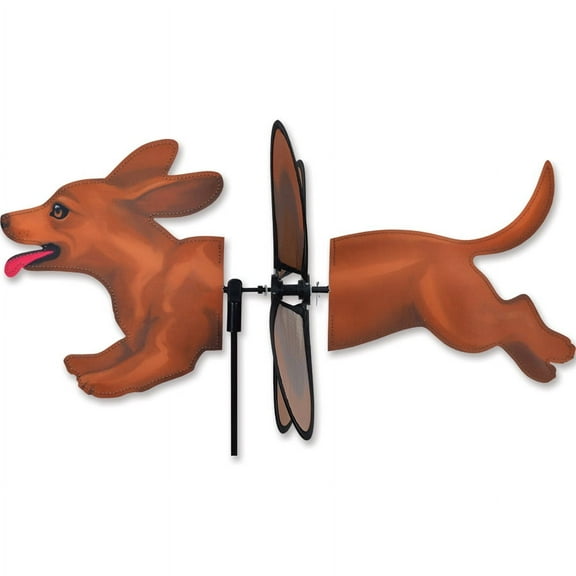 Premier Kites Brown Dachshund Dog Spinner