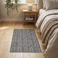 thumbnail image 3 of ODIKA 2'x3' Washable Throw Rug Abstract Distressed Farmhouse Geometric Archway Motif Lightweight for Hallway, Study Room, Non-Slip Low Profile, Flatwoven, 3 of 7