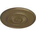 thumbnail image 3 of 41 1/8"OD x 2 1/2"P Large Floral Ceiling Medallion, Hand-Painted Mississippi Mud, 3 of 6