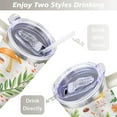 thumbnail image 5 of Mushroom 40 Oz Tumbler with Handle Lid and Straw, Stainless Steel Double Walled Vacuum Insulated Cup, Cute Anniversary Wedding Birthday Gifts Tumbler for Women Men Friends Outdoor Indoor, 5 of 7