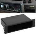 thumbnail image 2 of Universal Car Double 1 Din Dash Cup Holder Storage Box Plastic for Stereo Radio, 2 of 9