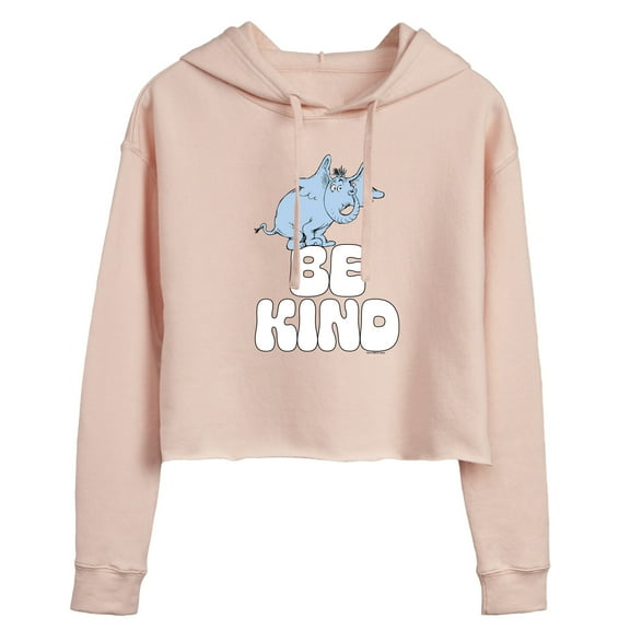 Horton Hears a Who - Be Kind - Juniors Cropped Pullover Hoodie