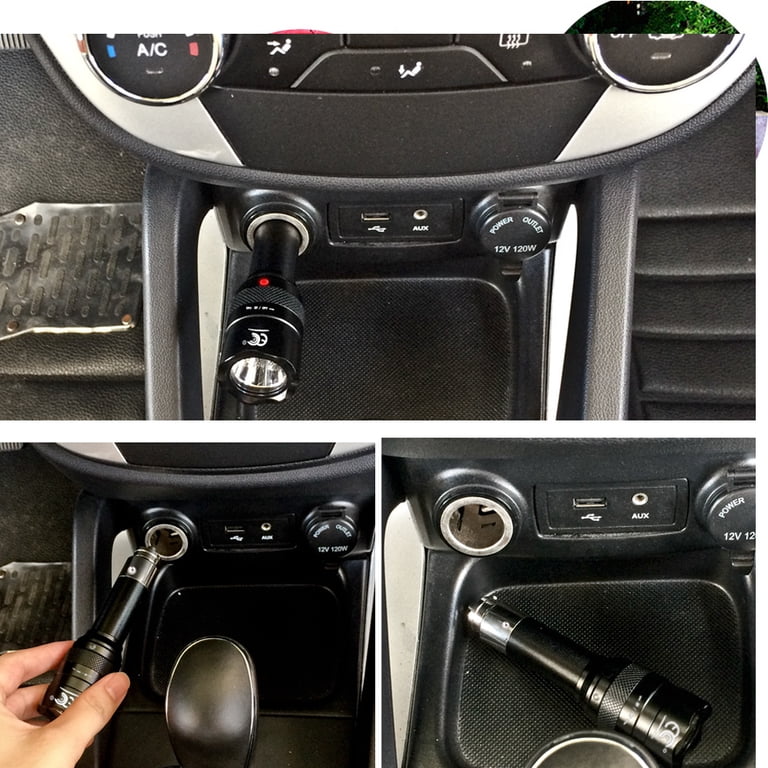 car flashlight cigarette lighter MCCC LED Flashlight: Rechargeable, 12V Car Socket/USB, Portable & Ideal for  Vehicle Kit