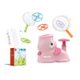thumbnail image 1 of Lanzacohetes De Aire Stomp Flying Disc Launcher Outdoor Toy para niños mayores de 3 años (rosa), 1 of 8
