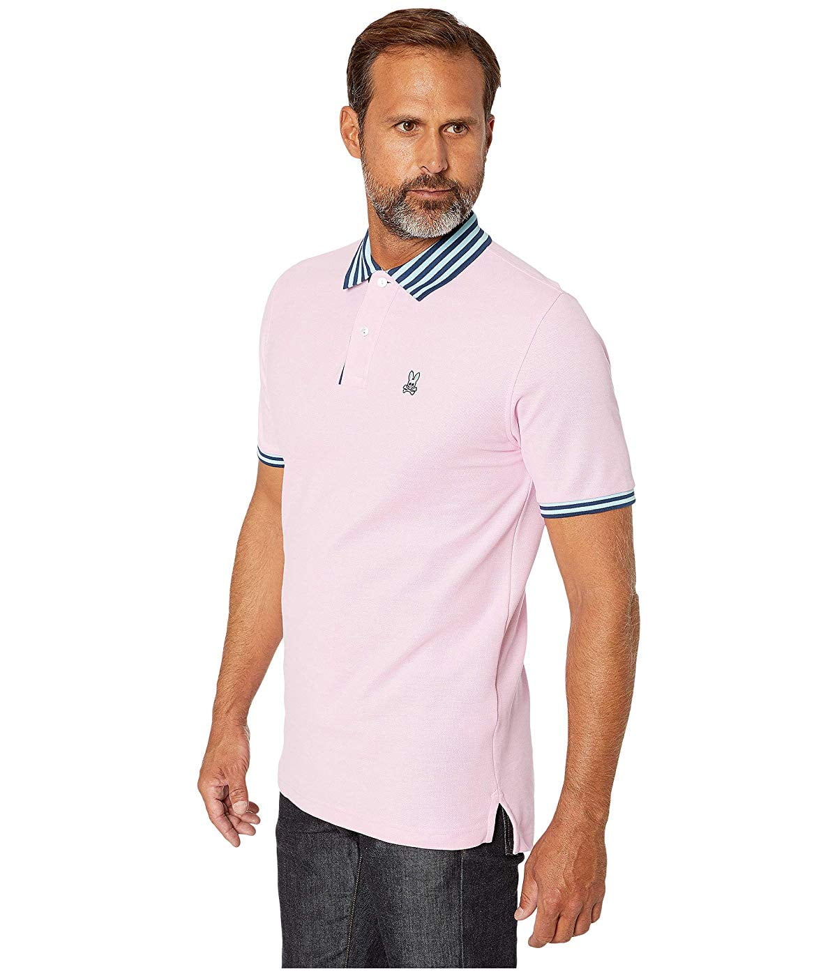 psycho bunny pink polo