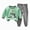 boy outfits-Light Green, variant on TOWED22 Toddler Boys Soft Clothes Set 2 Piece Long Sleeve Printed Crewneck Tee Elastic Waist Sweatpants Fall Winter Outfits(Light Green,12-18 M)