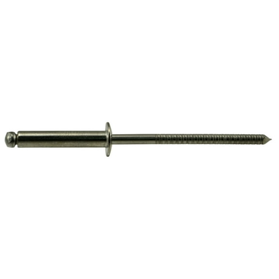 1/8" - 3/8" x 1/2" 18-8 Stainless Steel Dome Head Blind Pop Rivets