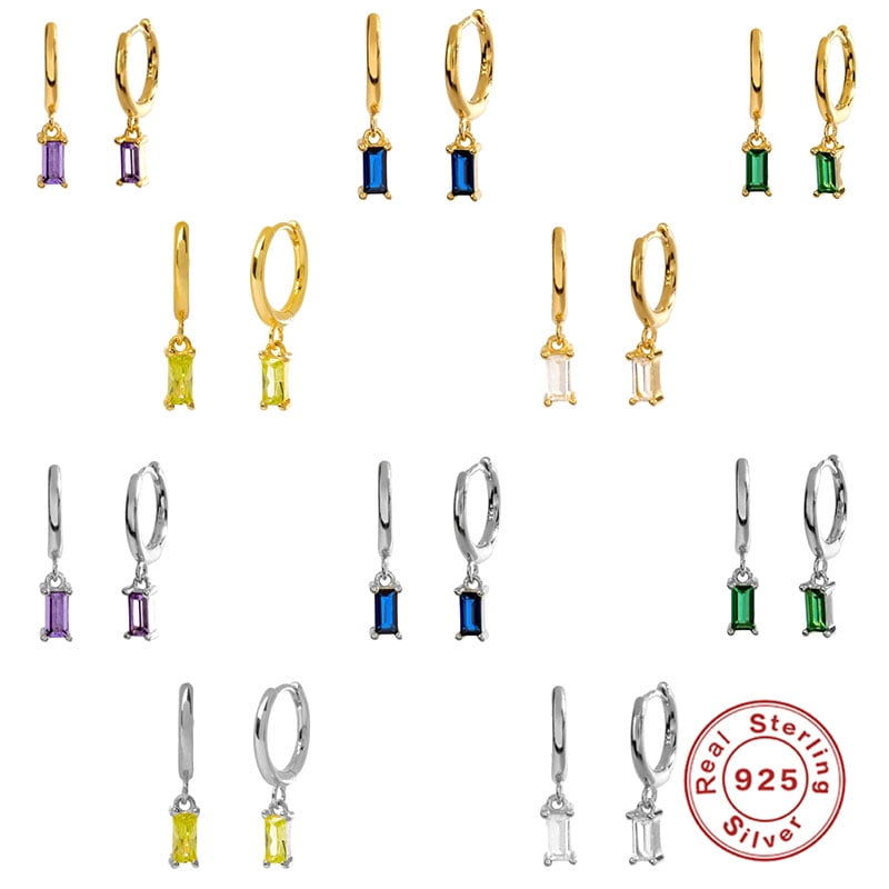 Small Huggie Hoop Earrings 925 Sterling Silver 18K Gold Plated