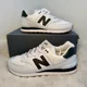 thumbnail image 1 of New Balance U574FBS White Grey All Leather Men's Athletic Sneakers Size 9.5M DS, 1 of 6