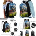 thumbnail image 2 of ZUXONGSY Steam Train Print 4 in 1 Backpack Set Included Shoulder Bagpack and Lunch Pouch Pencil Case and Water Bottle Holder for Boys and Girls Large Capacity Schoolbag Bookbag, 2 of 6