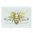 thumbnail image 1 of Queen Bee Cutting Board, Makhenda Patterned Bee on Color Splashed Background Hand Drawn Doodle Sketch, Decorative Tempered Glass Cutting and Serving Board, Large Size, Brown Yellow, by Ambesonne, 1 of 1