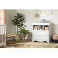 thumbnail image 3 of South Shore Savannah Changing Table with Drawers and Open Storage, in Pure White, 3 of 14