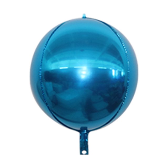 Cateissary Globos redondos Película de aluminio Gran tamaño Ligero Casa Globo Atmósfera Arreglo Accesorios para fotos Accesorio Azul Type1 NO1