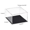 thumbnail image 2 of Unique Bargains Acrylic Clear Display Case Box Dustproof Protection Showcase Cube Collectibles Show Box 20x20x10cm, 2 of 7