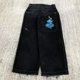thumbnail image 1 of JNCO-pantalones vaqueros holgados para hombre y mujer, Pantalón ancho de cintura alta, Harajuku, Hip Hop, Retro, bordado con gráfico de calavera, 1 of 5