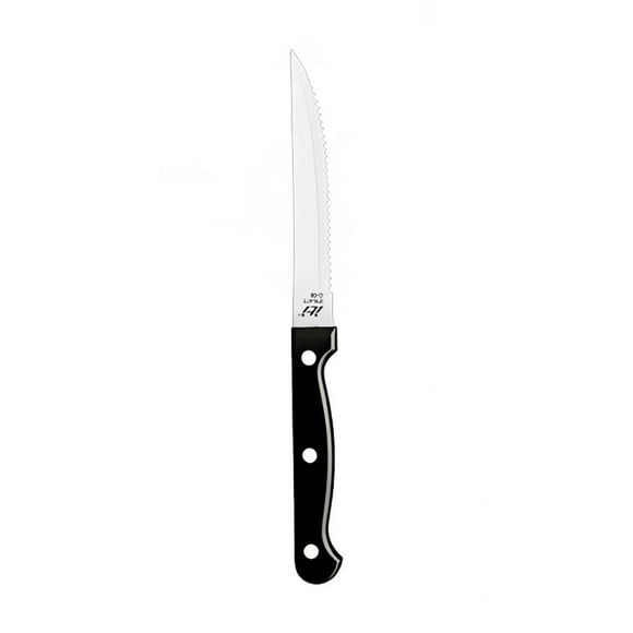 ITI IFK-411 8 7/8" Steak Knife - Stainless Steel w/ Black ABS Handle