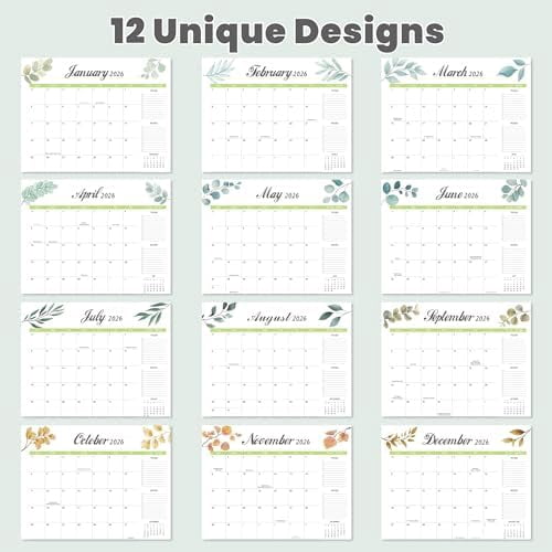 Desk Calendar 2026-2027 with Desk Mat – 17" x 12" Large Desk Pad Calendar Runs from January 2026 to June 2027, Office Supplies Desktop Monthly Calendar for Home & Office