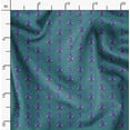 thumbnail image 2 of Soimoi Block Print Print,Cotton Poplin, Sewing Fabric Sold by The Yard 42 Inch Wide,Sewing Craft Quilting/Quilt Making Fabric, Teal Blue, 2 of 6
